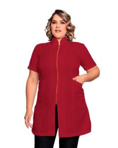 Jaleco Feminino Malta Plus Size Bordo