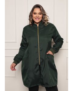 Jaleco Feminino Nice Plus Size Verde Musgo